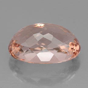 Morganite naturale rosa da 5,70 ct, taglio ovale, VVS