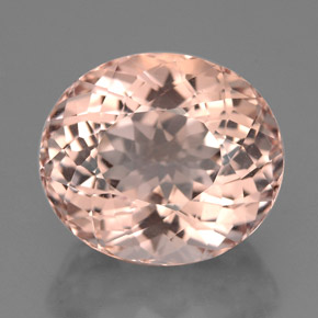 Morganite naturale rosa da 5,55 ct, taglio ovale, VVS-VS