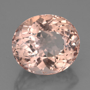 Morganite naturale rosa da 5,55 ct, taglio ovale, VVS-VS