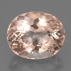 Morganite naturale rosa da 3,57 ct, taglio ovale, VVS-VS