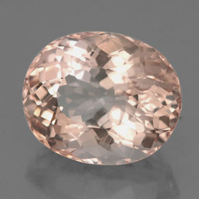 Morganite naturale rosa da 3,57 ct, taglio ovale, VVS-VS