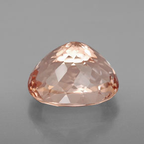 Morganite naturale rosa da 6,34 ct, taglio ovale, VS