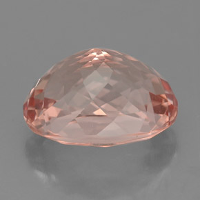 Morganite salmone naturale da 4,13 ct, taglio ovale, VVS-VS
