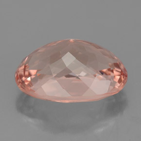 Morganite Color salmone naturale da 4.85 ct, Taglio ovale, VVS