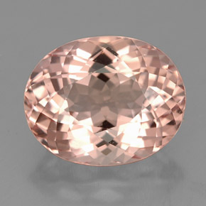 Morganite naturale rosa da 4,24 ct, taglio ovale, VVS
