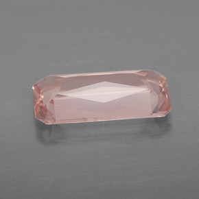 Morganite Color salmone naturale da 2.25 ct, Taglio smeraldo, VVS-VS