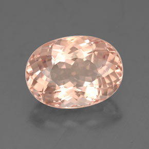 Morganite naturale rosa da 3,37 ct, taglio ovale, VVS