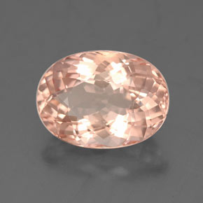 Morganite naturale rosa da 3,37 ct, taglio ovale, VVS