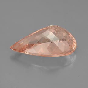 Morganite Color salmone naturale da 4.76 ct, Forma a pera, VS