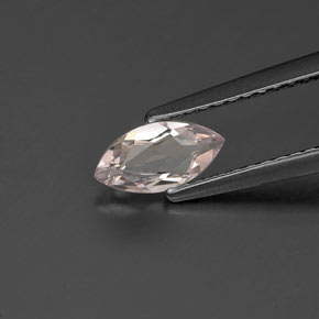 Morganite naturale rosa da 0,35 ct, marchesa, VS