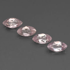 Morganite naturale rosa da  ct, marchesa, VS
