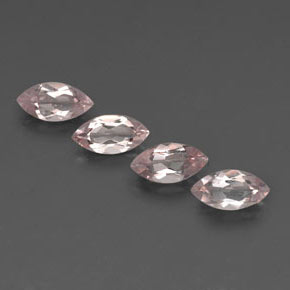 Morganite naturale rosa da  ct, marchesa, VS