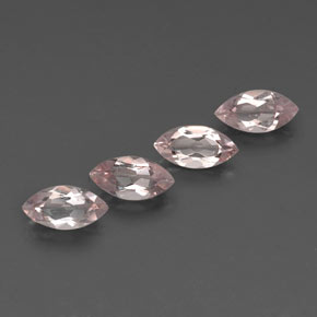 Morganite naturale rosa da  ct, marchesa, VS