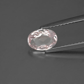 Morganite naturale rosa da 0,68 ct, taglio ovale, VVS-VS