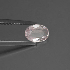 Morganite naturale rosa da 0,68 ct, taglio ovale, VVS-VS