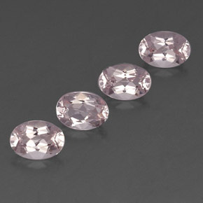 Gemme di Morganite Rosa chiaro naturale da  ct, Taglio ovale, VVS-VS