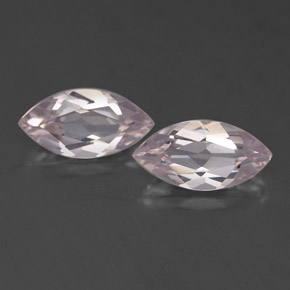 Morganite naturale rosa da  ct, marchesa, VVS