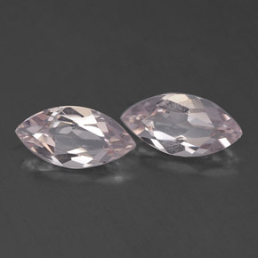 Morganite naturale rosa da  ct, marchesa, VVS