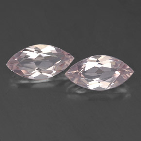 Morganite naturale rosa da  ct, marchesa, VVS