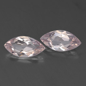 Morganite naturale rosa da  ct, marchesa, VVS
