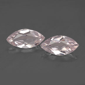 Gemme di Morganite Rosa chiaro naturale da  ct, Taglio marquise, VS