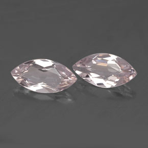 Gemme di Morganite Rosa chiaro naturale da  ct, Taglio marquise, VS