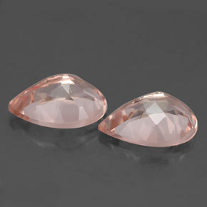 Gemme di Morganite Rosa chiaro naturale da  ct, Forma a pera, SI