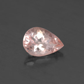 Morganite naturale rosa da 1,80 ct, taglio a pera, VS-SI