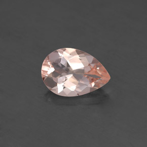 Morganite naturale rosa da 1,63 ct, taglio a pera, VVS-VS
