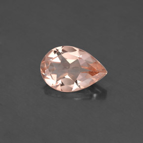 Morganite naturale rosa da 1,53 ct, taglio a pera, VS