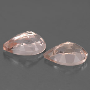 Morganite naturale rosa da  ct, taglio a pera, VS-SI