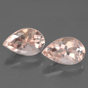 Morganite naturale rosa da  ct, taglio a pera, VVS-VS
