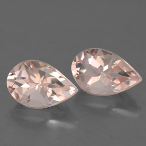Morganite naturale rosa da  ct, taglio a pera, VVS-VS