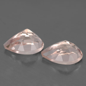 Morganite naturale rosa da  ct, taglio a pera, VVS-VS