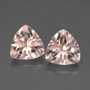 Morganite naturale rosa da  ct, trillion, VS
