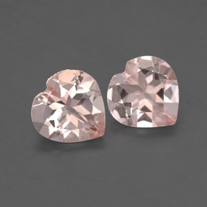 Gemme di Morganite Rosa chiaro naturale da  ct, A forma di cuore, VS
