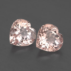 Morganite naturale rosa da  ct, a forma di cuore, VS