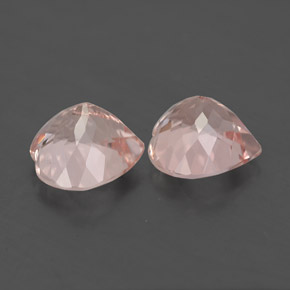 Morganite naturale rosa da  ct, a forma di cuore, VS