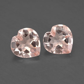 Gemme di Morganite Rosa chiaro naturale da  ct, A forma di cuore, VS