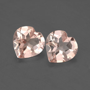 Gemme di Morganite Rosa chiaro naturale da  ct, A forma di cuore, VS