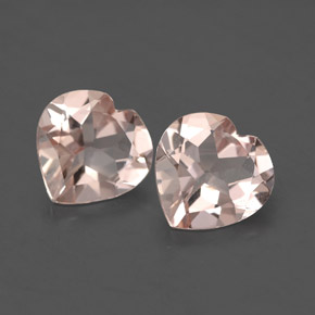 Morganite naturale rosa da  ct, a forma di cuore, VS