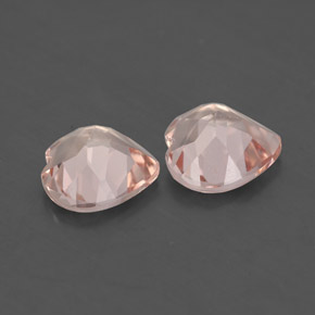 Morganite naturale rosa da  ct, a forma di cuore, VS