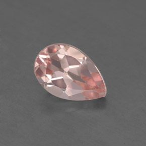 Morganite naturale rosa da 1,21 ct, taglio a pera, VVS