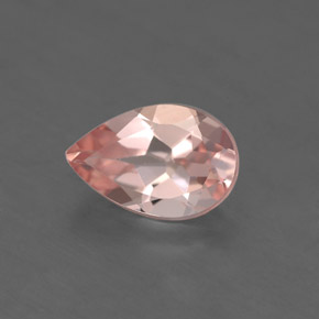 Morganite naturale rosa da 1,21 ct, taglio a pera, VVS