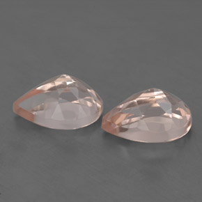 Morganite naturale rosa da  ct, taglio a pera, VS