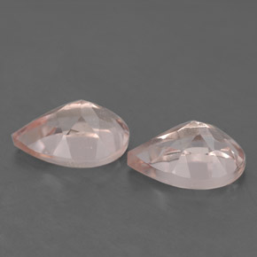 Gemme di Morganite Rosa chiaro naturale da  ct, Forma a pera, VS