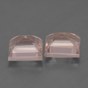Morganite naturale rosa da  ct, quadrato, VS