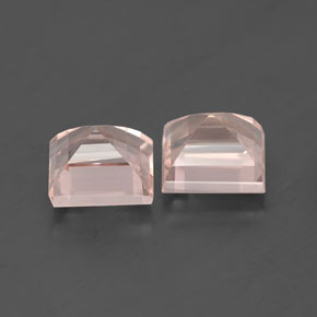 Morganite naturale rosa da  ct, quadrato, VS