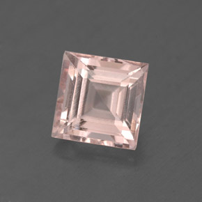 Morganite naturale rosa da 1,83 ct, quadrato, VS