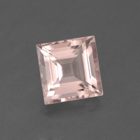 Morganite naturale rosa da 1,83 ct, quadrato, VS